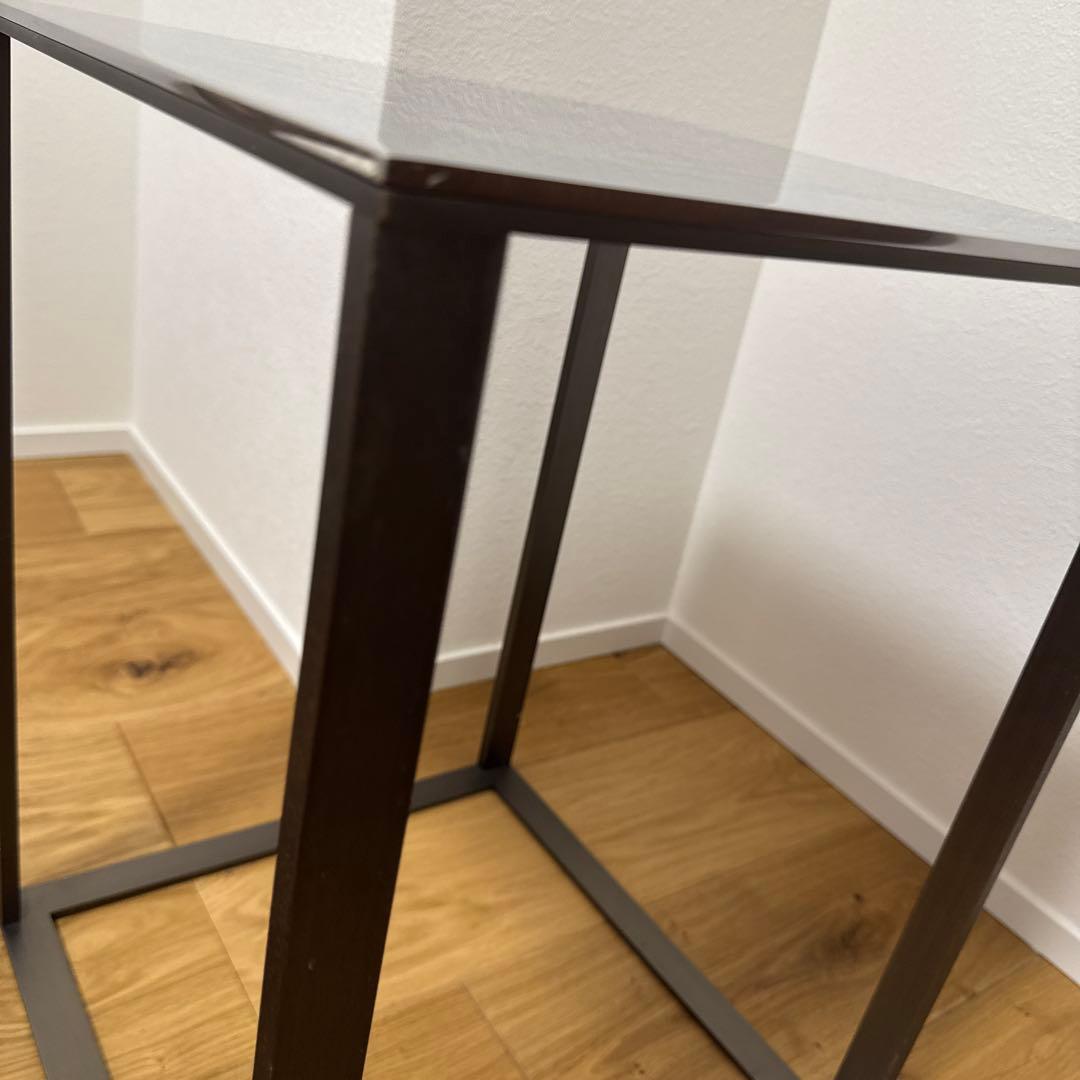 B&Bイタリア シンプリーチェ スタイリッシュモダン鏡面サイドテーブル