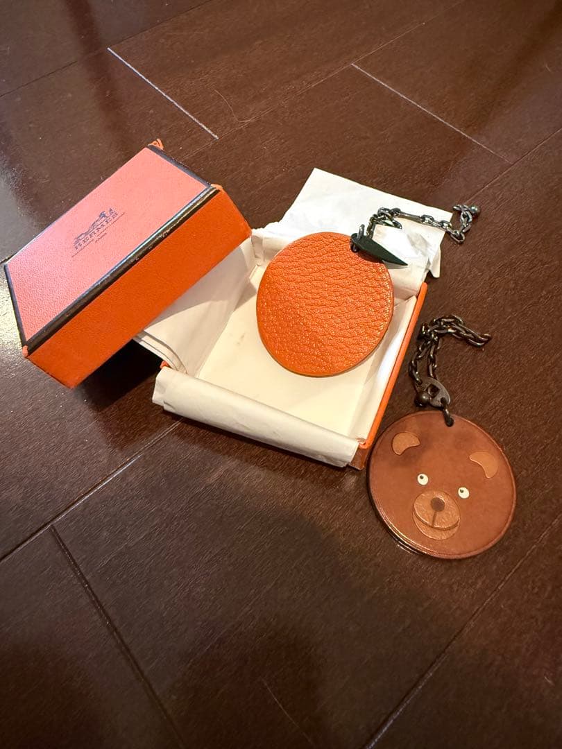 ラスト値下げ☆ HERMES エルメス アニマル フルーツ チャーム オレンジ