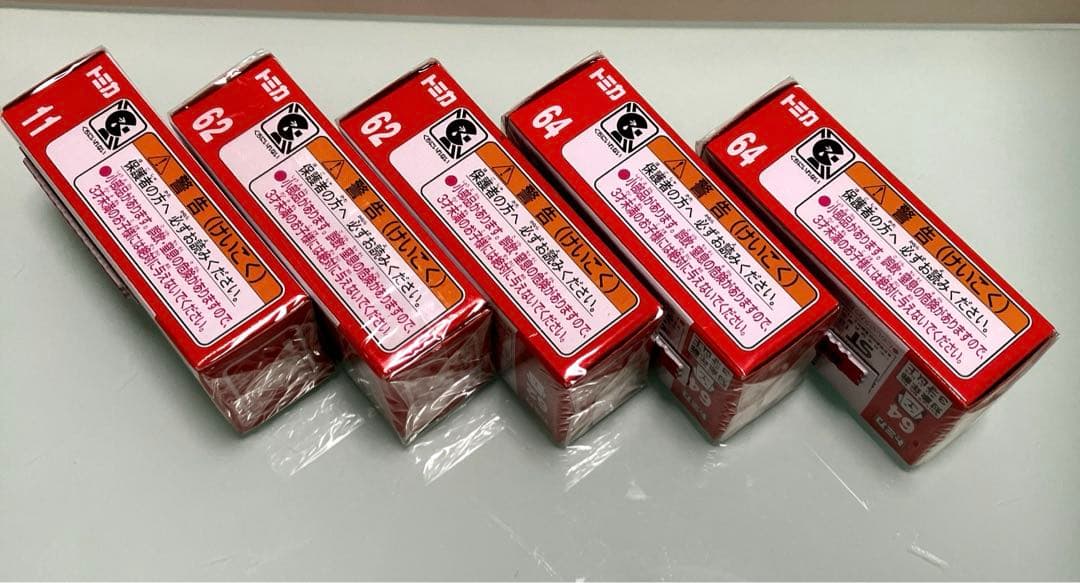 トミカ　フェラーリ　5台セット　1/62