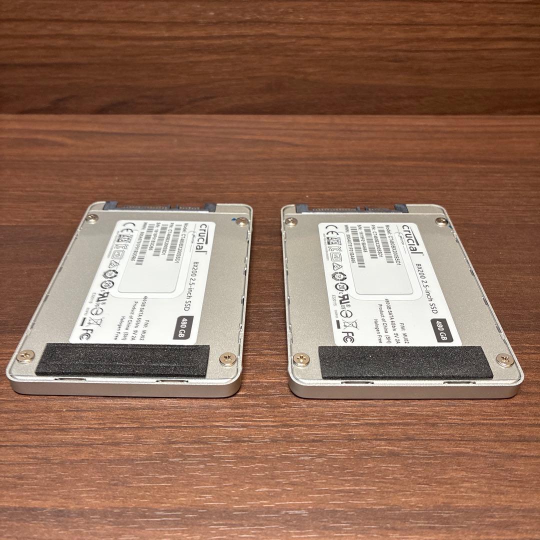 T*n様 Crucial BX200 2.5インチ SSD 480GB × 2台