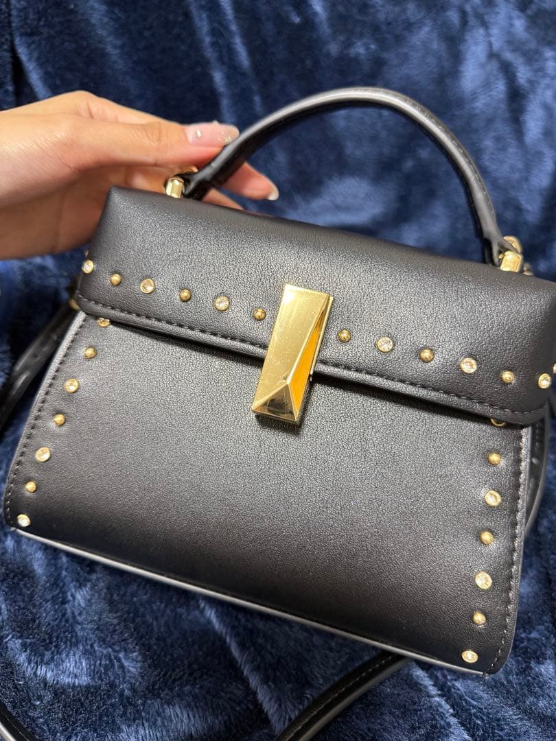 セルフォード ビジュースタッズポシェット ブラック