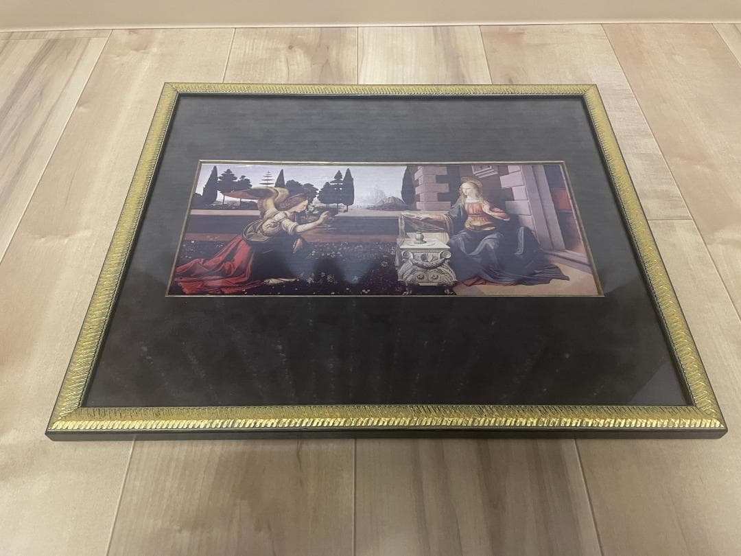 レオナルド・ダ・ヴィンチ「受胎告知」額装 アート