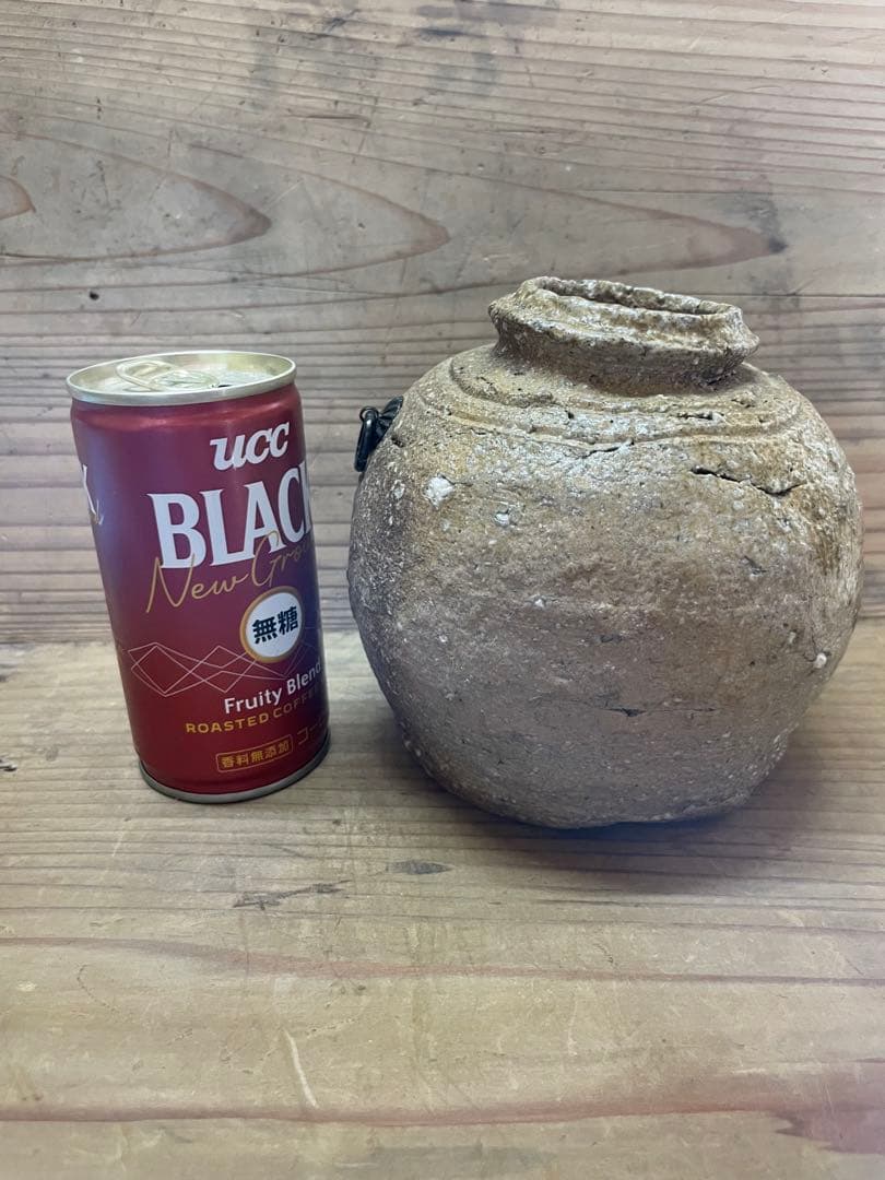 杉本貞光　掛け花入れ【m1203 花瓶　骨董　茶道　茶道具　花道　レトロ 壺 】