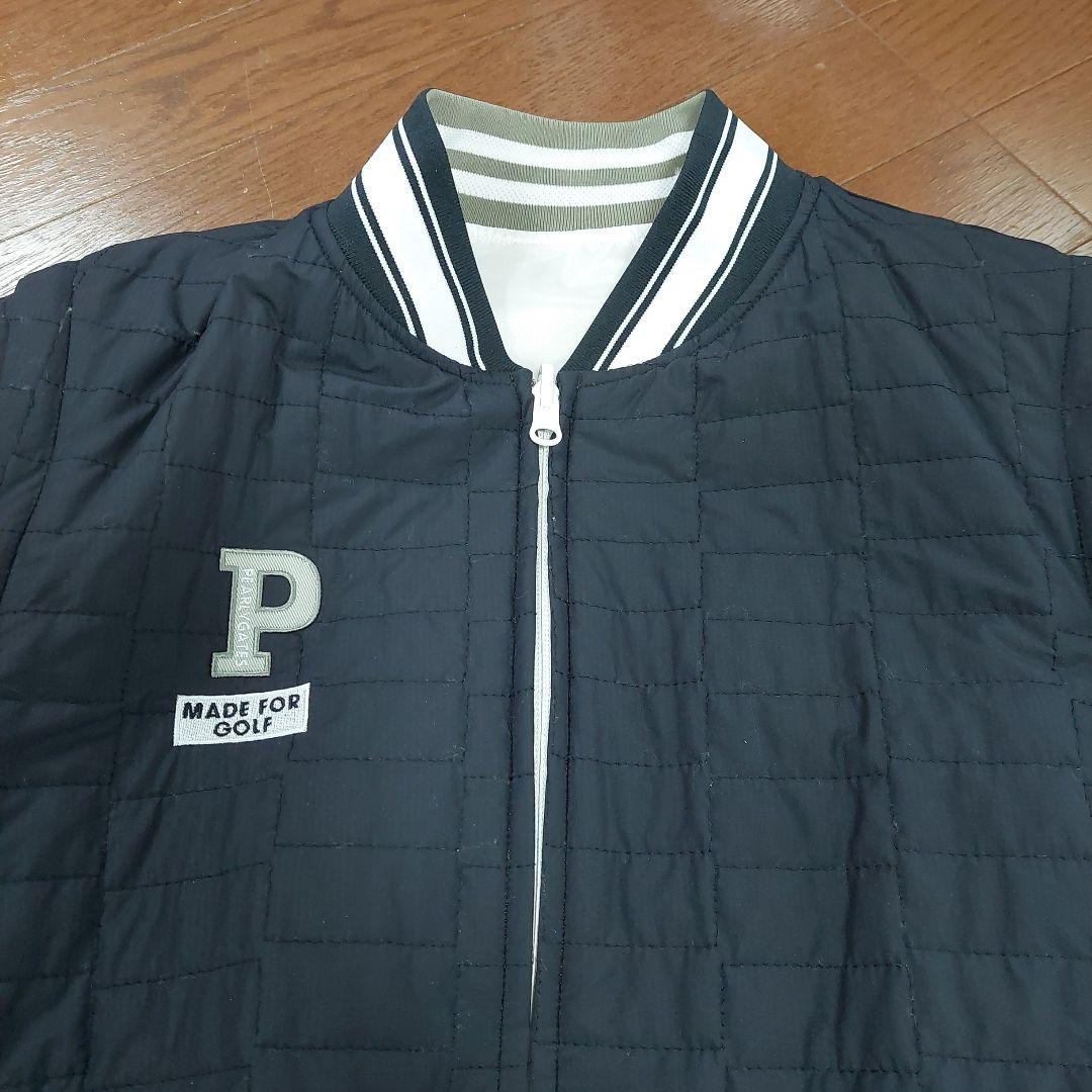 ま*ん様 PEARLY GATES 新品リバ－シブルです。ゴルフジャケット ホワ
