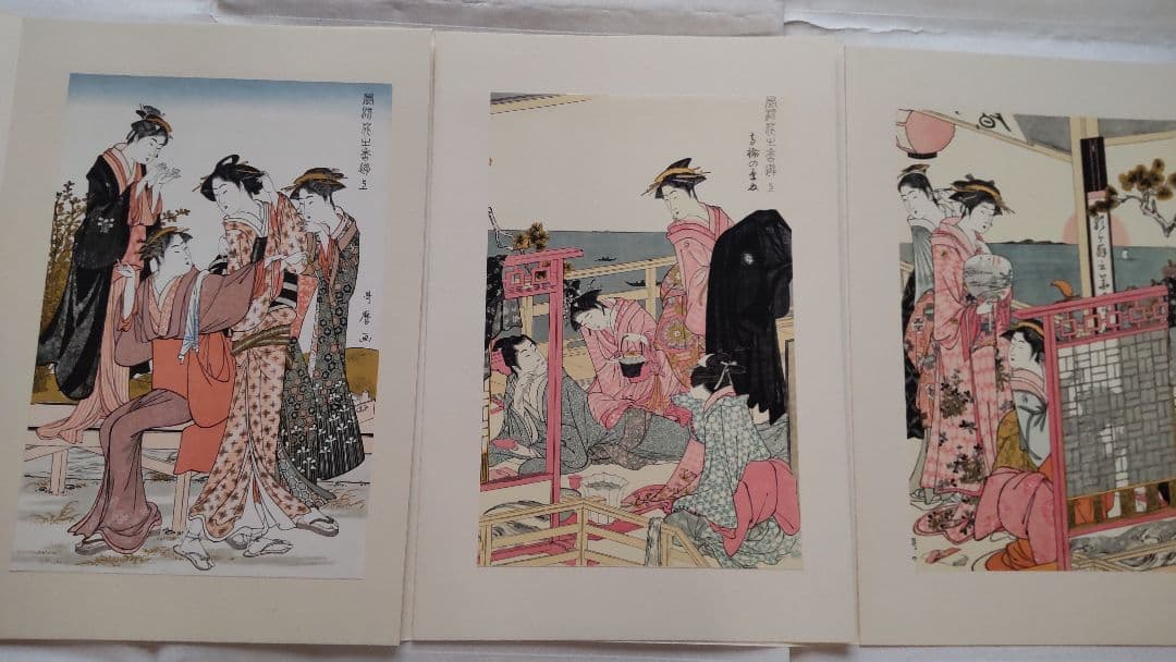 浮世絵版画★画装用画★6冊セット★歌麿UTAMARO★２４枚セット★シリーズ1