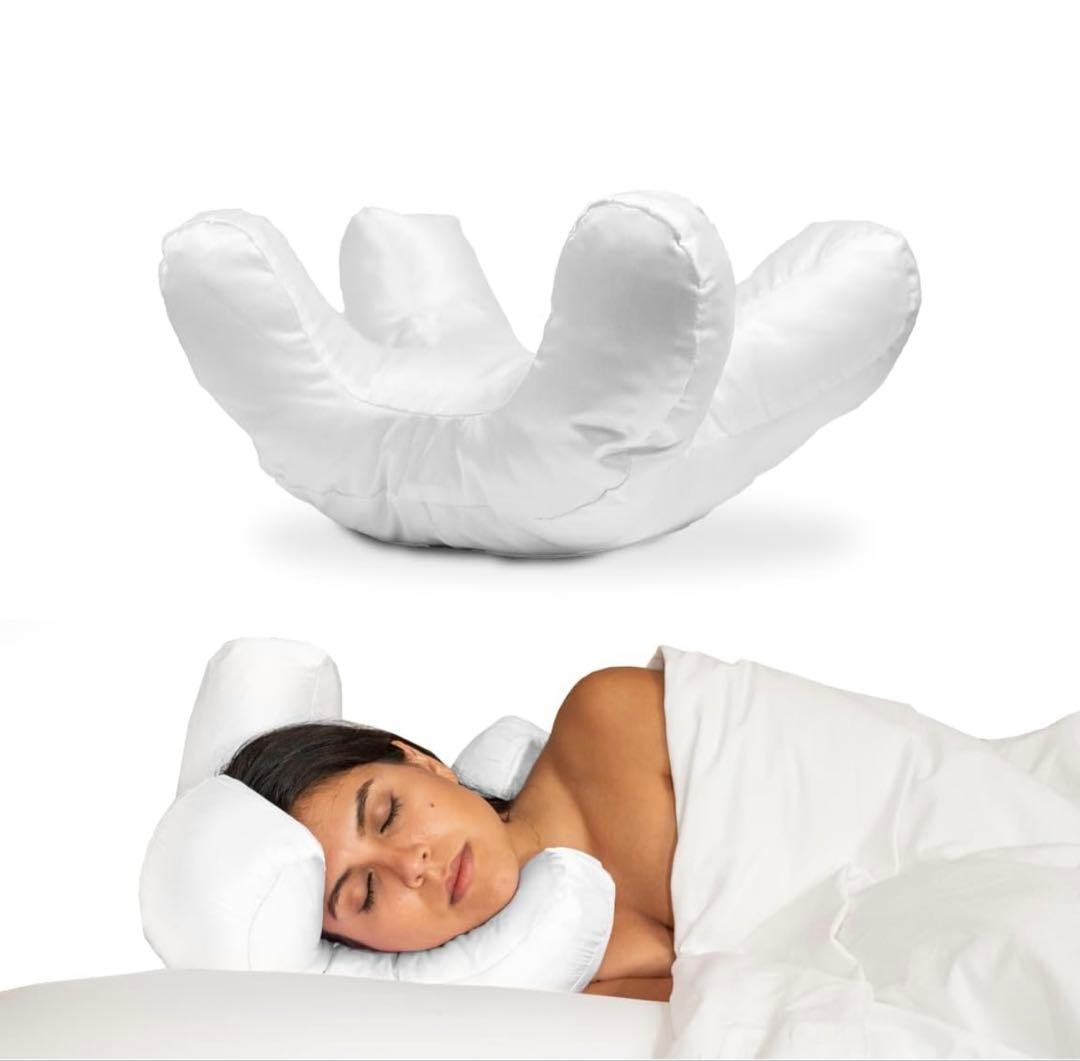 ユニークデザイン ネックピロー ホワイト ￼