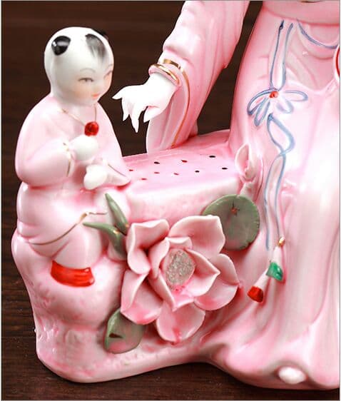 景徳鎮仕女陶器工芸品置件(琴棋書画)