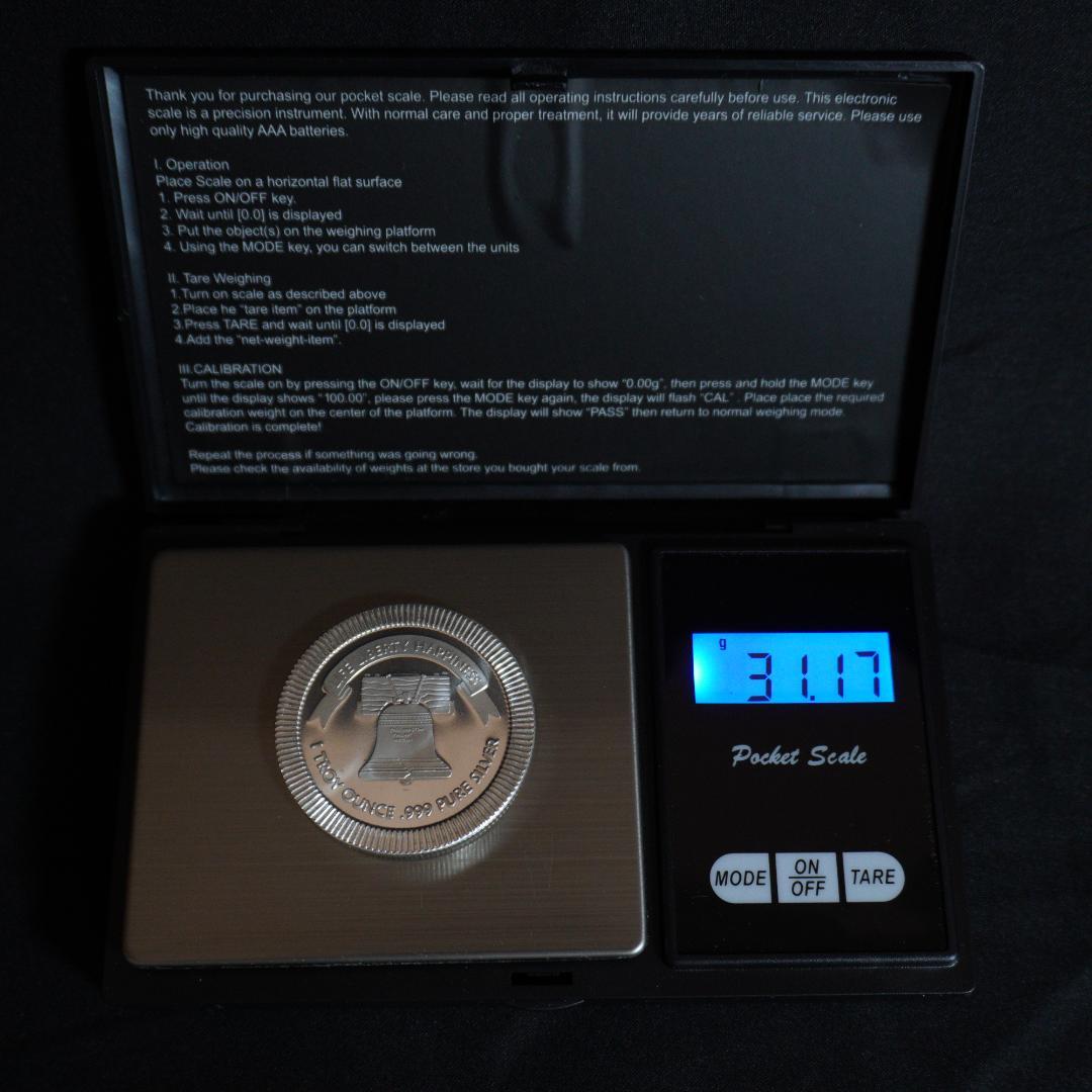 1オンス SilverTowne リバティベル 銀貨 シルバー ラウンド