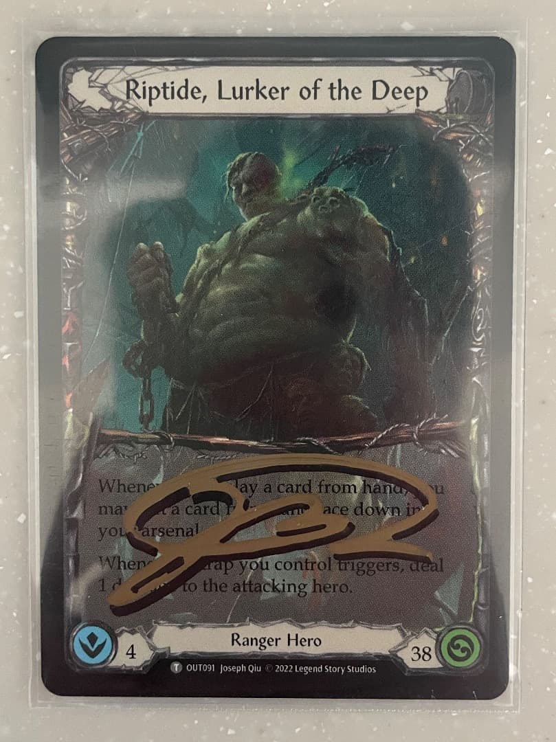 Riptide flesh and blood アーティストプルーフ