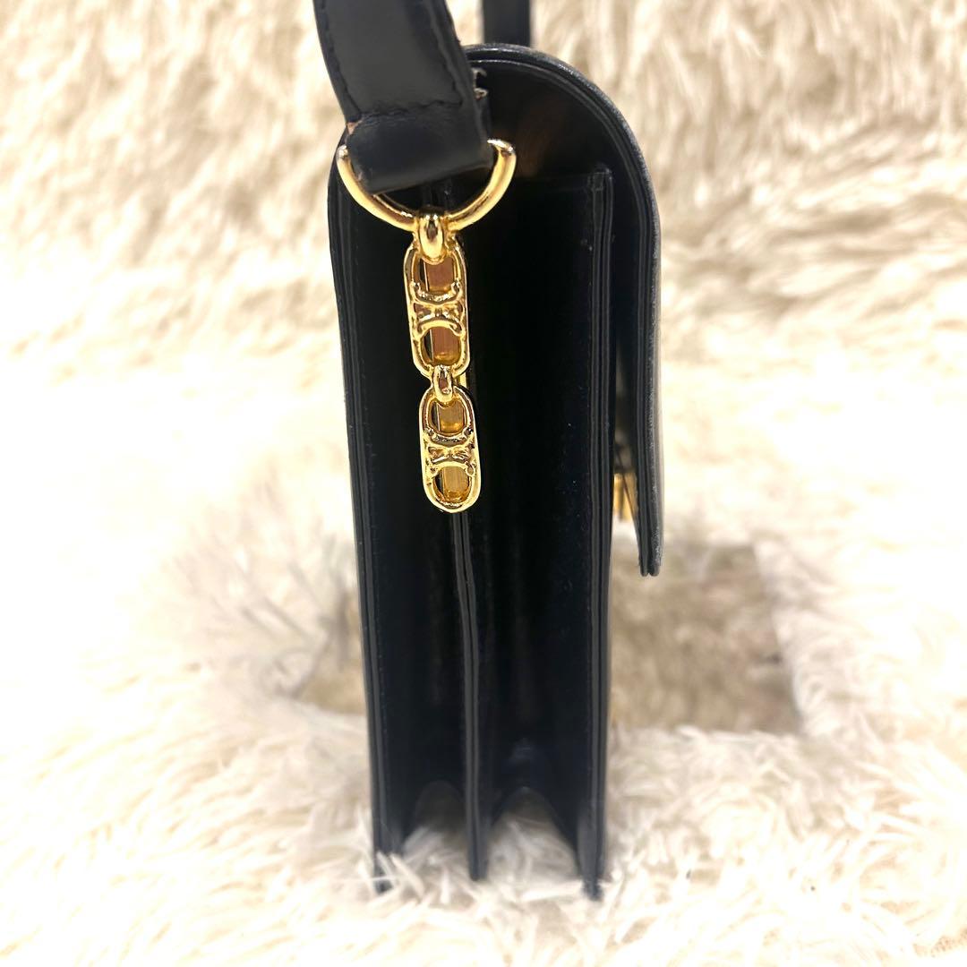 CELINE セリーヌ ショルダーバッグ ホースビット 馬車金具 ブラック