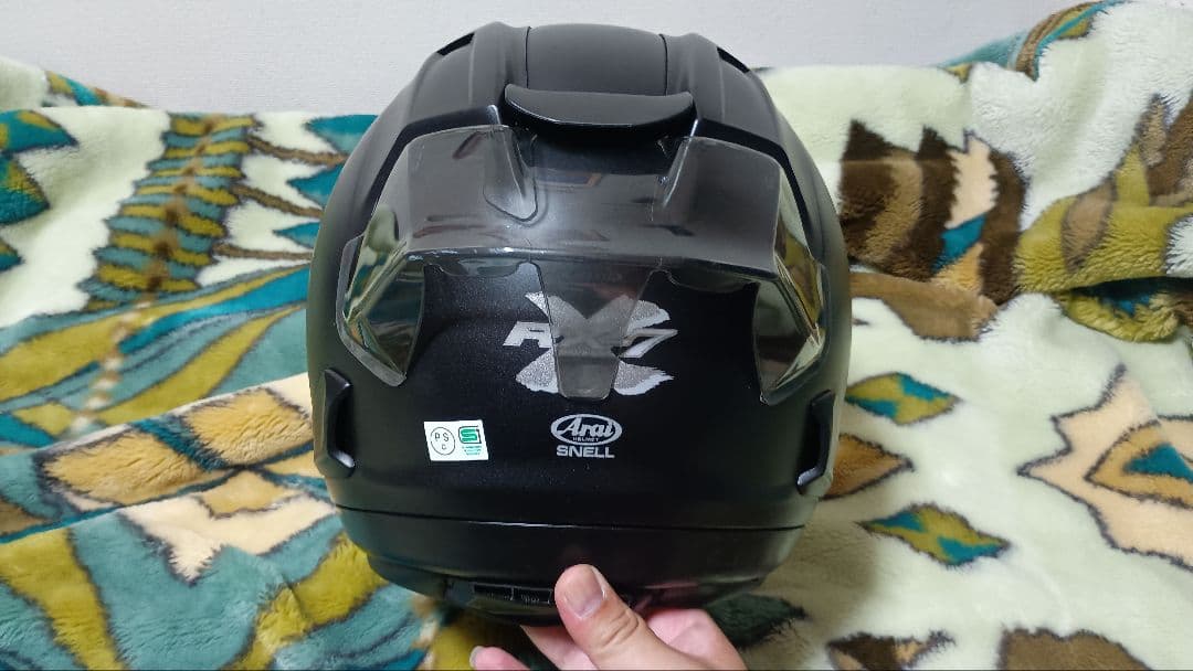 アライRX-7X マッドブラック　ミラーシールド付き　XL