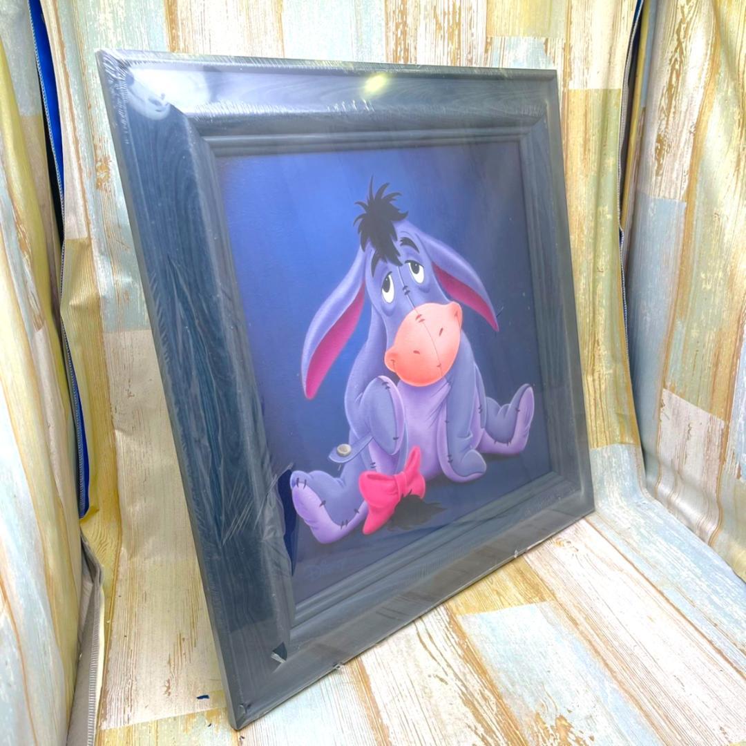 新品★くまのプーさん Winnie the Pooh イーヨ 油絵風 額縁