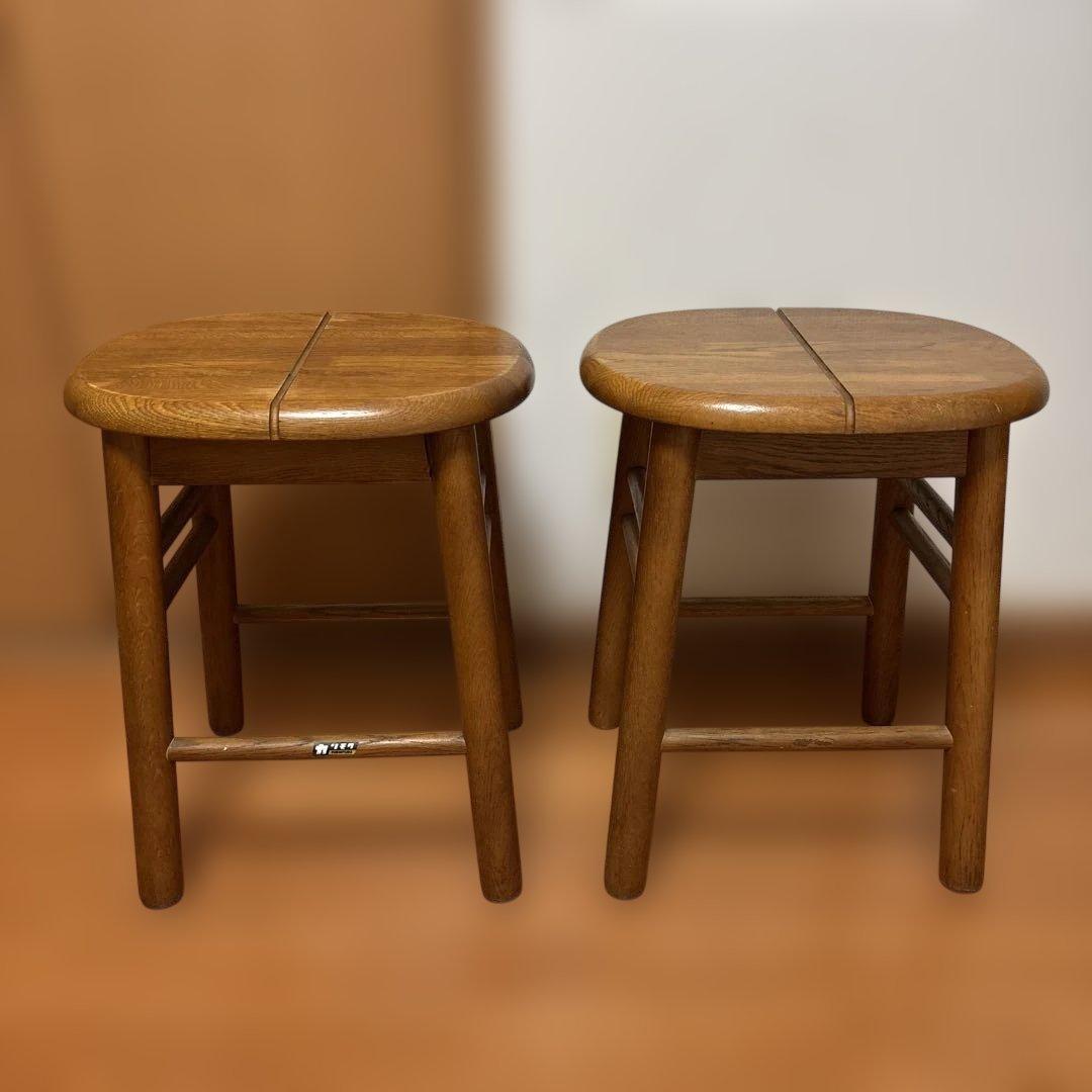 カリモク ヴィンテージ スツール2個