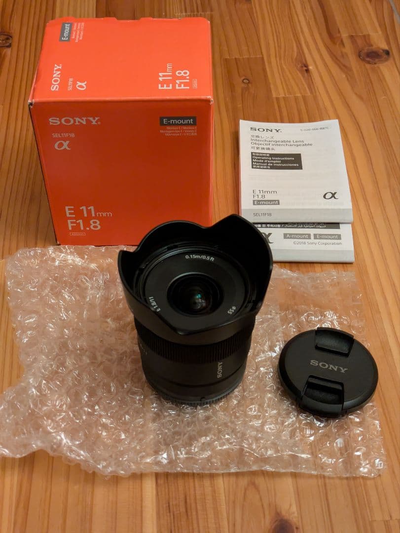 ★美品★SONY 広角単焦点レンズ E 11mm F1.8 レンズ
