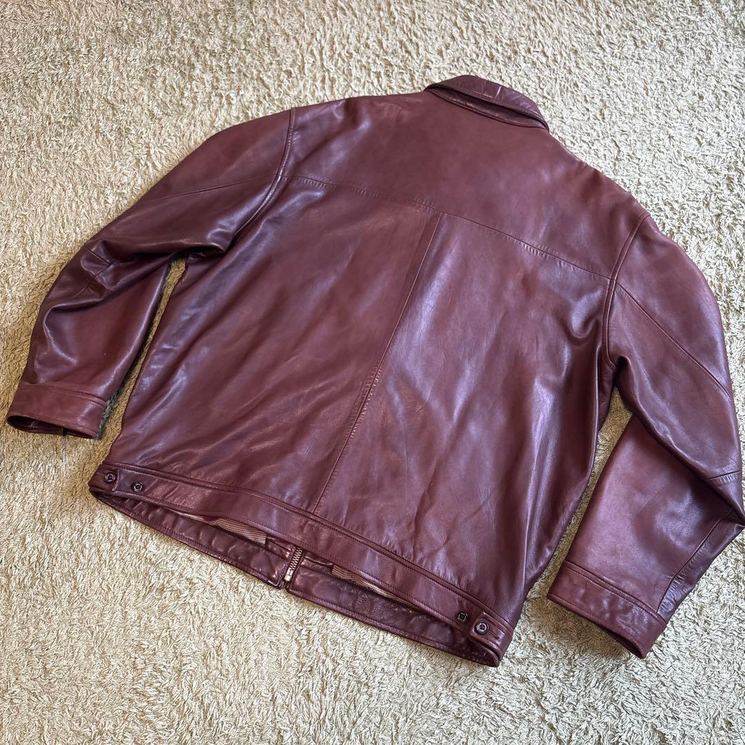 そ*た様 ラルフローレン　レザージャケット　スイングトップ　ブラウン　茶 XL