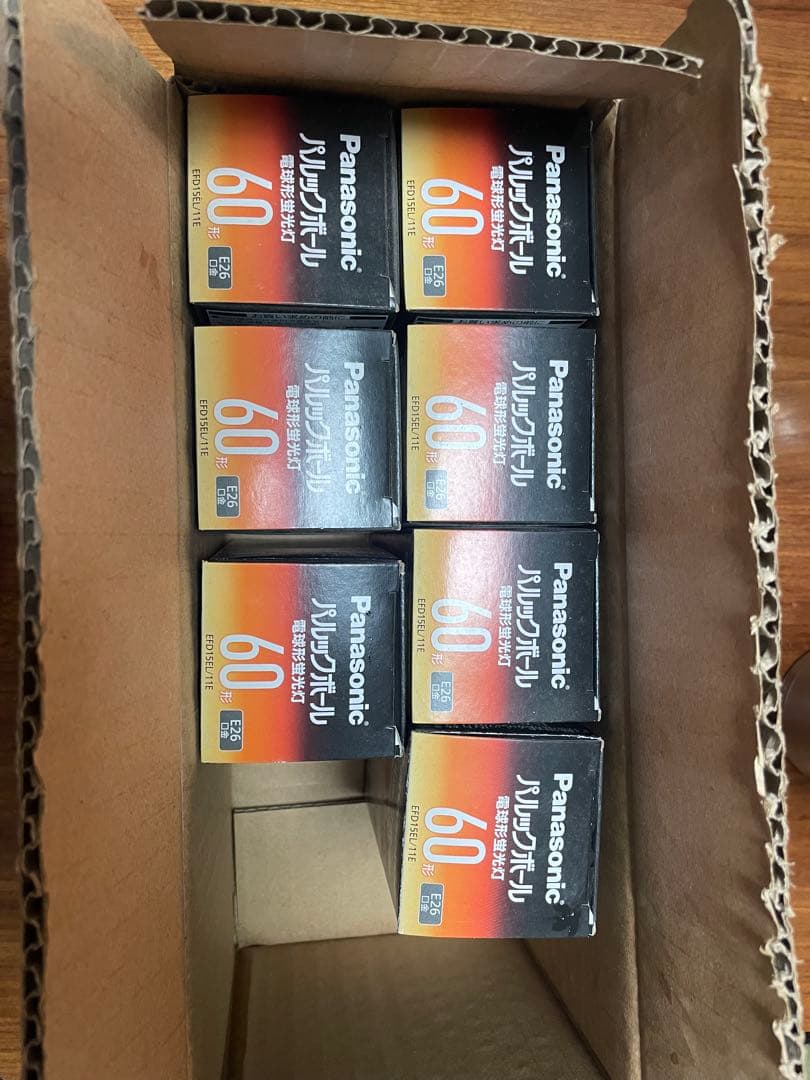 Panasonic 11W 蛍光灯電球 EFD15EL/11E 7個セット