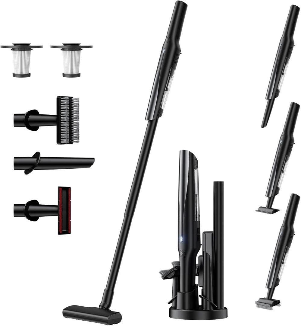 掃除機 コードレス 4500pa 強力吸引 スタンド付き ハンディ スティック