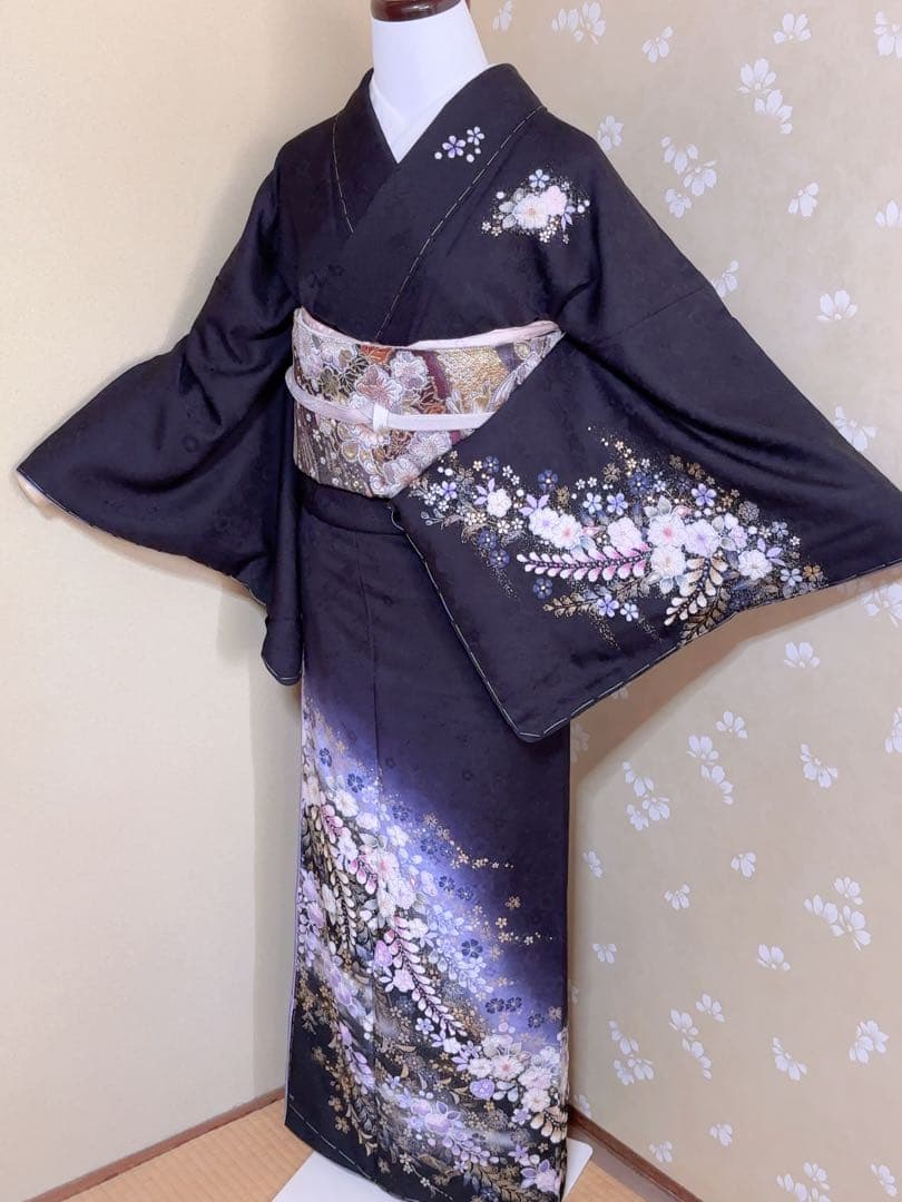 【専用】新品未使用 翠山工房 最高級 訪問着 袋帯 長襦袢 3点セット 辻が花