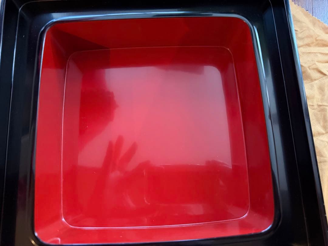 輪島塗　菊沈金彫詰 菓子器 共箱付き