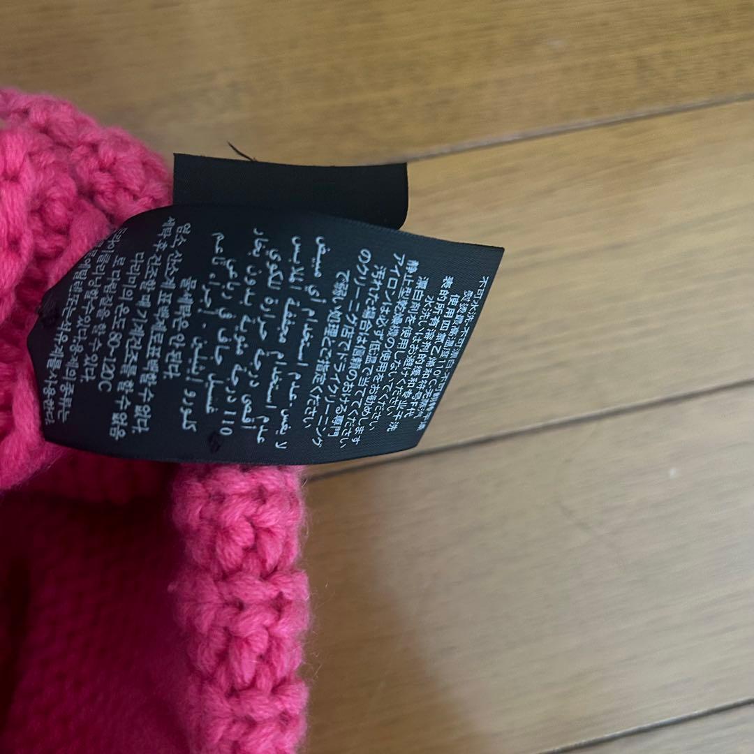 SAINT LAURENT サンローラン　ビーニー ピンクニット帽