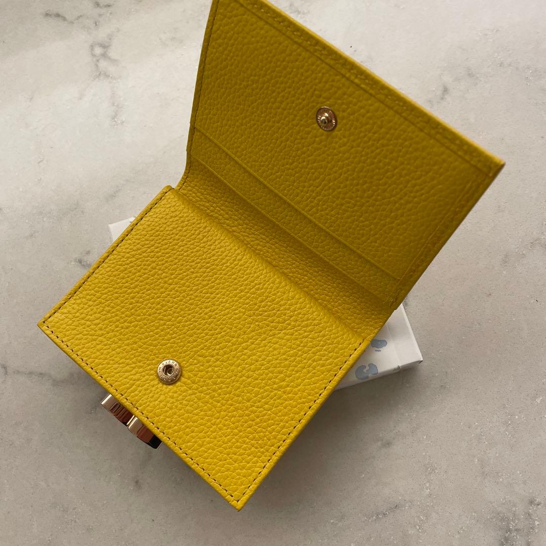新品　皇居財布　二つ折り　ガマ口付　イエロー　(今年最後の品)