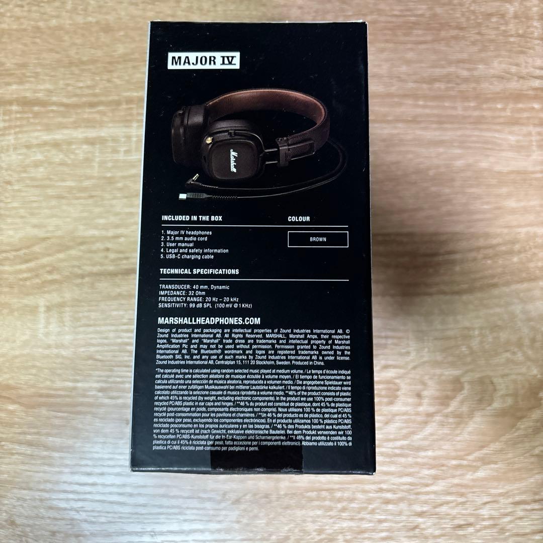 【国内正規品】Marshall Major IV ブラウン