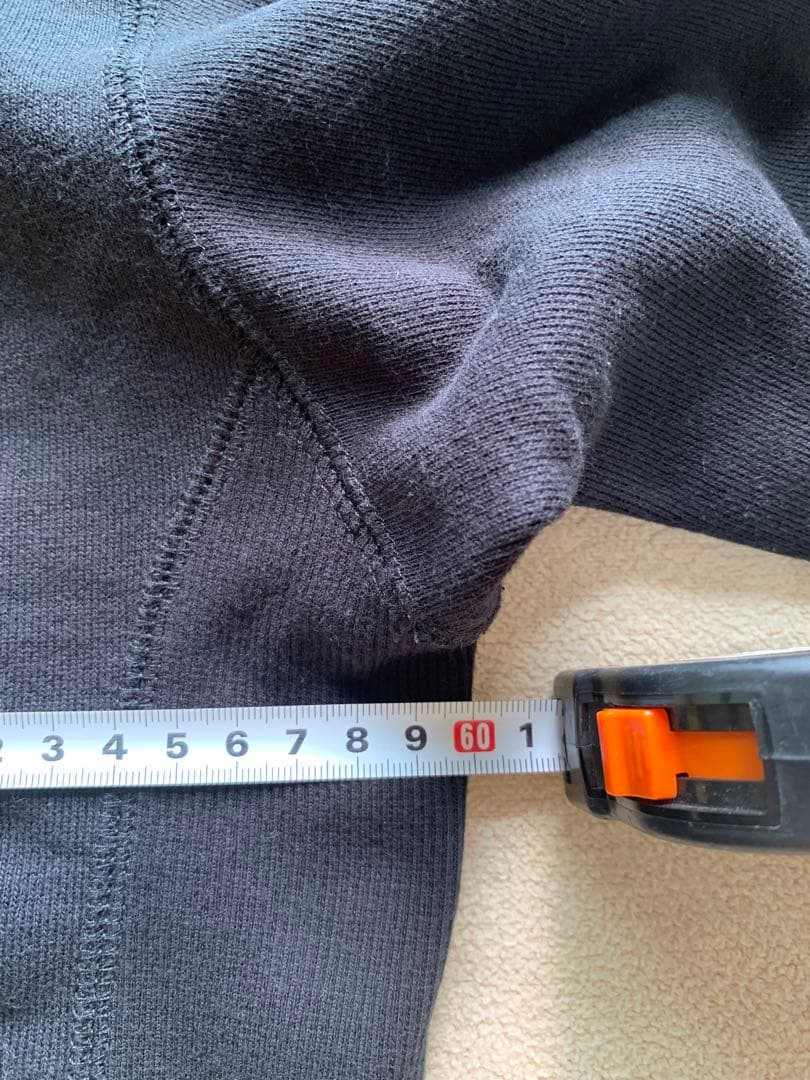 ブラックアイパッチ 黒眼帯 バックプリント 家紋ロゴ パーカー L