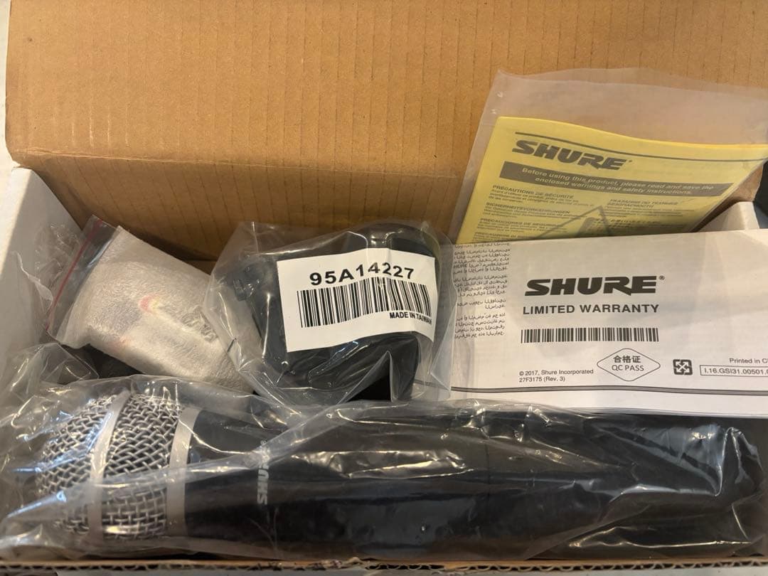 SHUREワイヤレスマイクPG58 マイクホルダー95A1422 未使用品