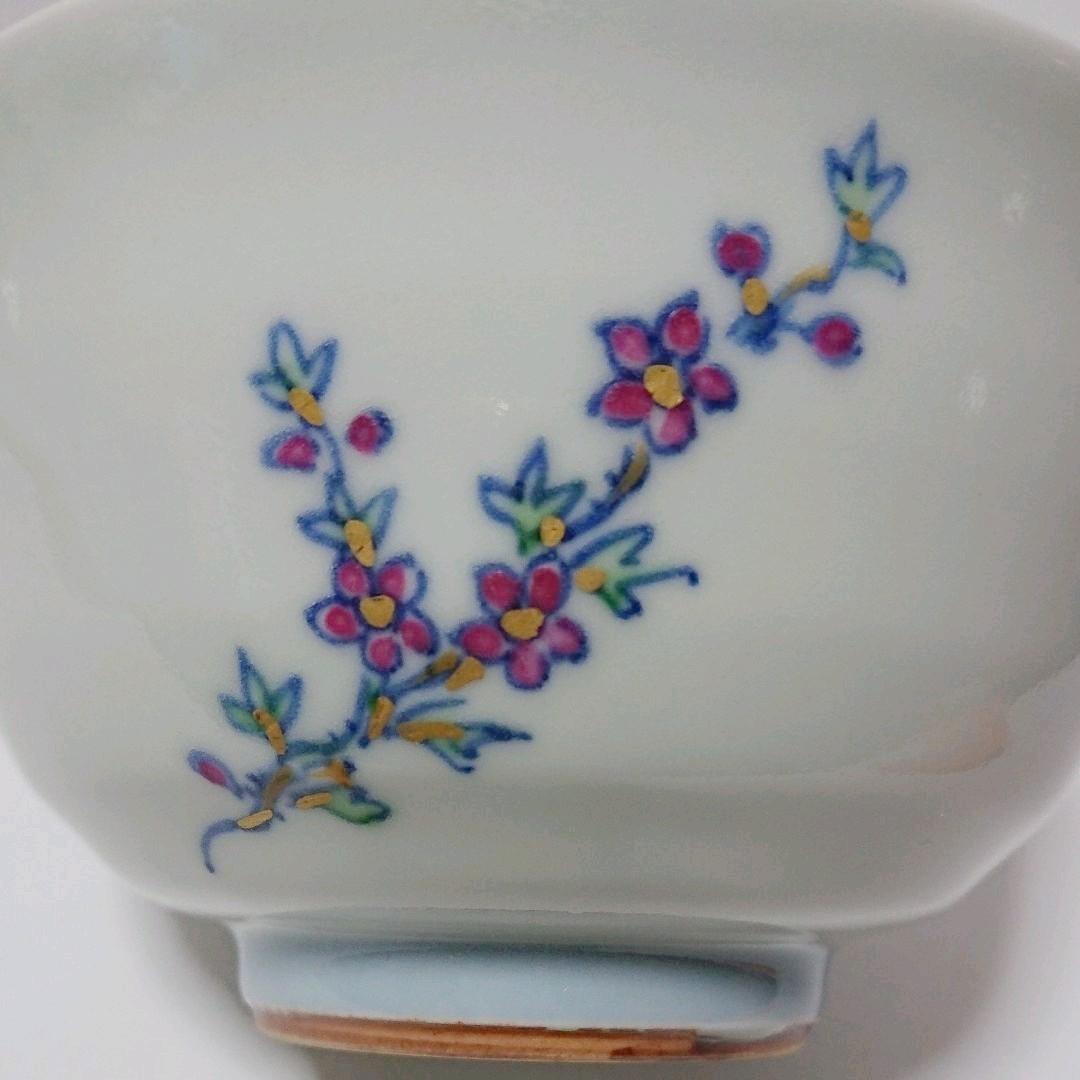 茶道具  茶碗  染付  色絵  立雛  曽根幸風