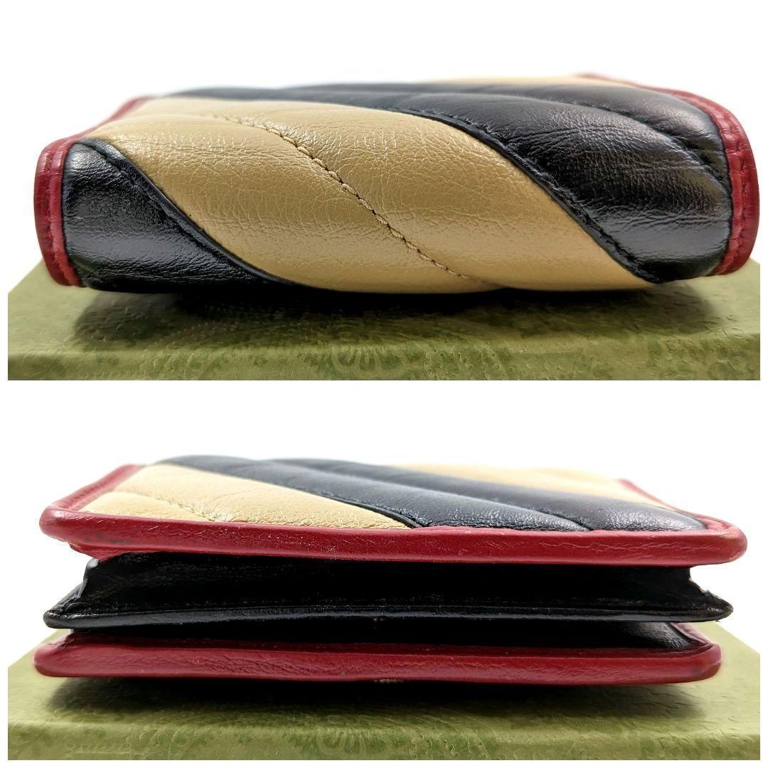 【美品】GUCCI グッチ GGマーモント 折り財布 マルチカラー