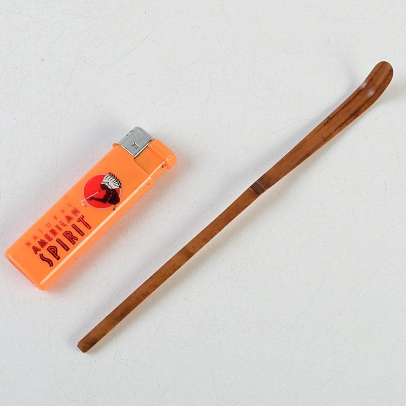 茶道具　茶杓　銘『山路』　前大徳　佐藤朴堂書付　共筒共箱　C　9402