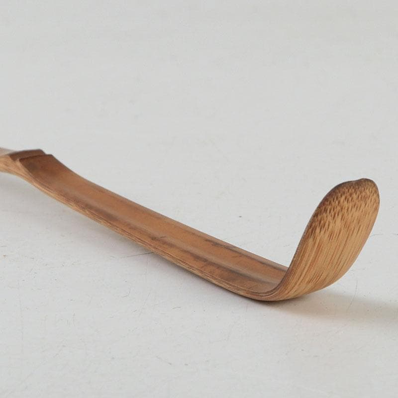 茶道具　茶杓　銘『山路』　前大徳　佐藤朴堂書付　共筒共箱　C　9402