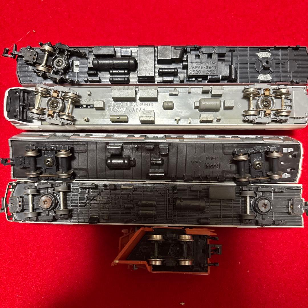 レールセット 多数部品大量まとめ出品ジャンク品tomix 他 レール車両6台