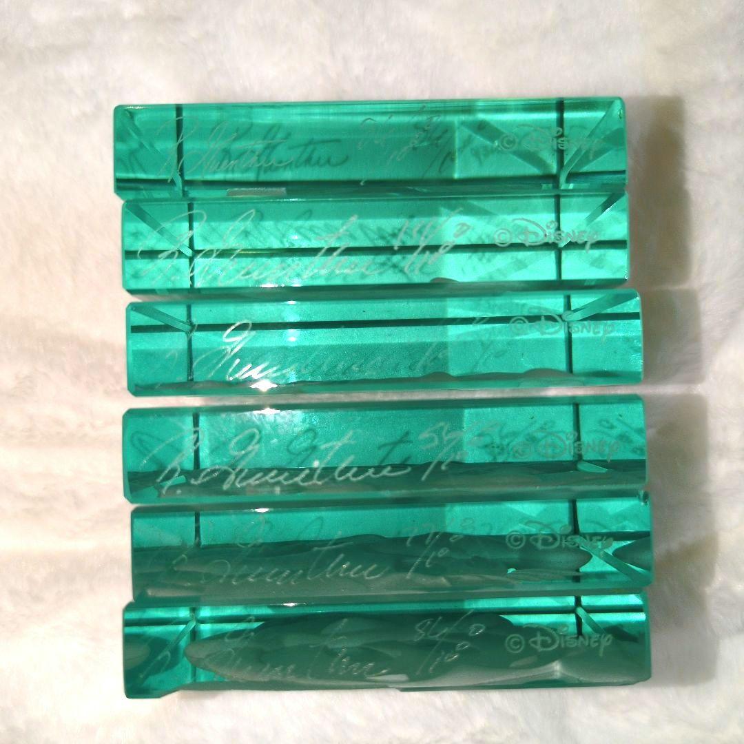 ディズニー エッチングガラス作品 ペーパーウェイト サイン入り 限定番号付