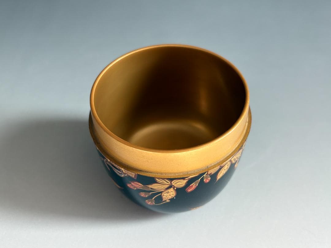 高林吟月　袖二桜蒔絵　棗　薄茶器　茶道具