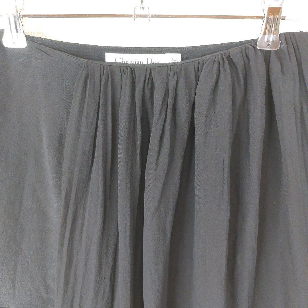 【シルク】Christian Dior paris　膝丈スカート　希少デザイン