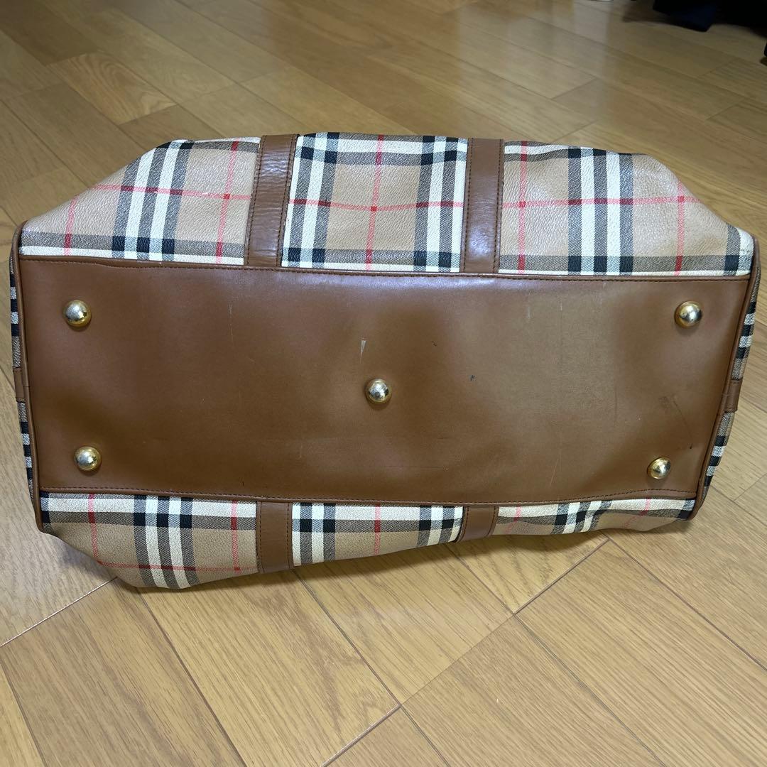 Burberry チェック柄 ボストンバッグ