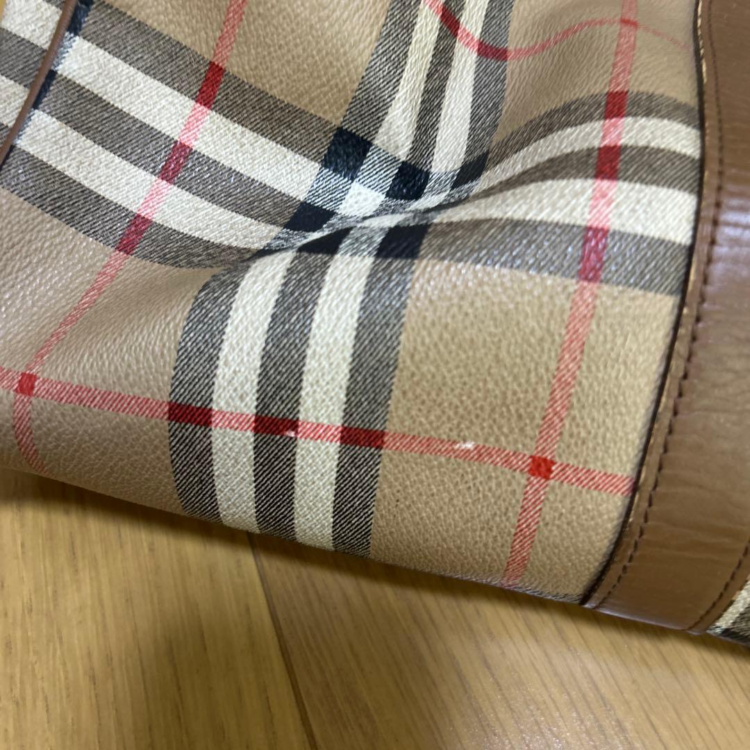 Burberry チェック柄 ボストンバッグ