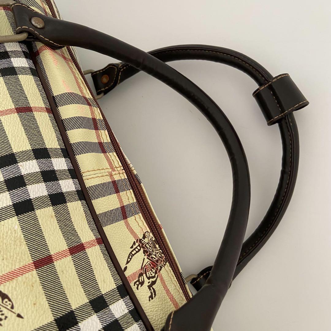Burberry ボストン　キャリーバッグ　PVC ノバチェック　大容量