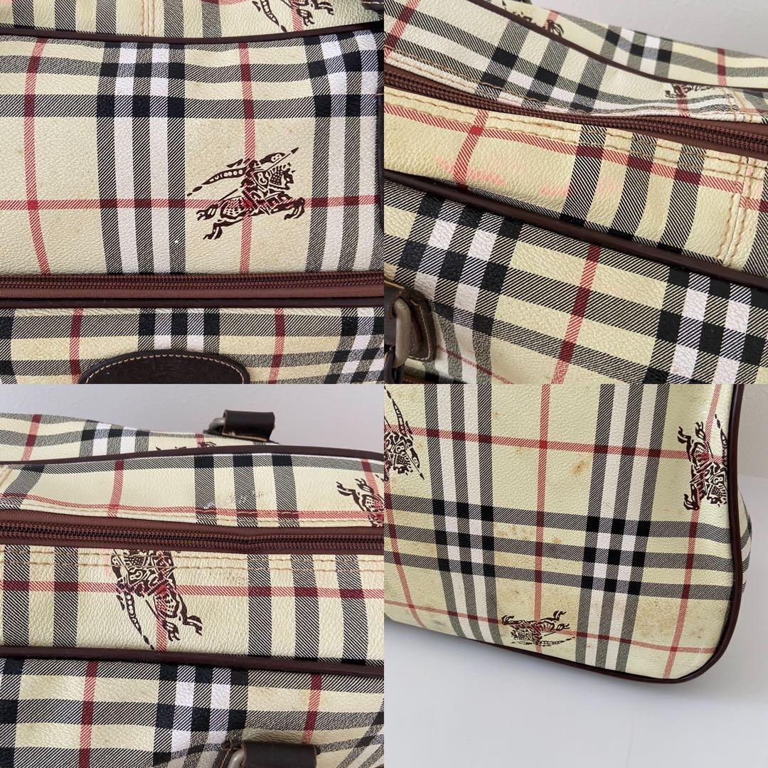Burberry ボストン　キャリーバッグ　PVC ノバチェック　大容量