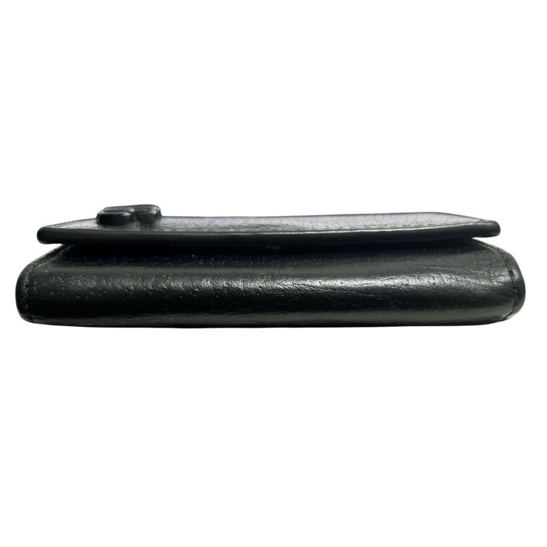 美品 GUCCI GGロゴ GG マーモント キーケース レザー ブラック 黒