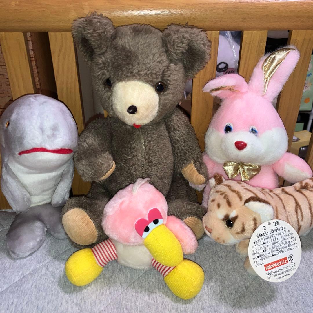 昭和レトロなぬいぐるみ　5点セット