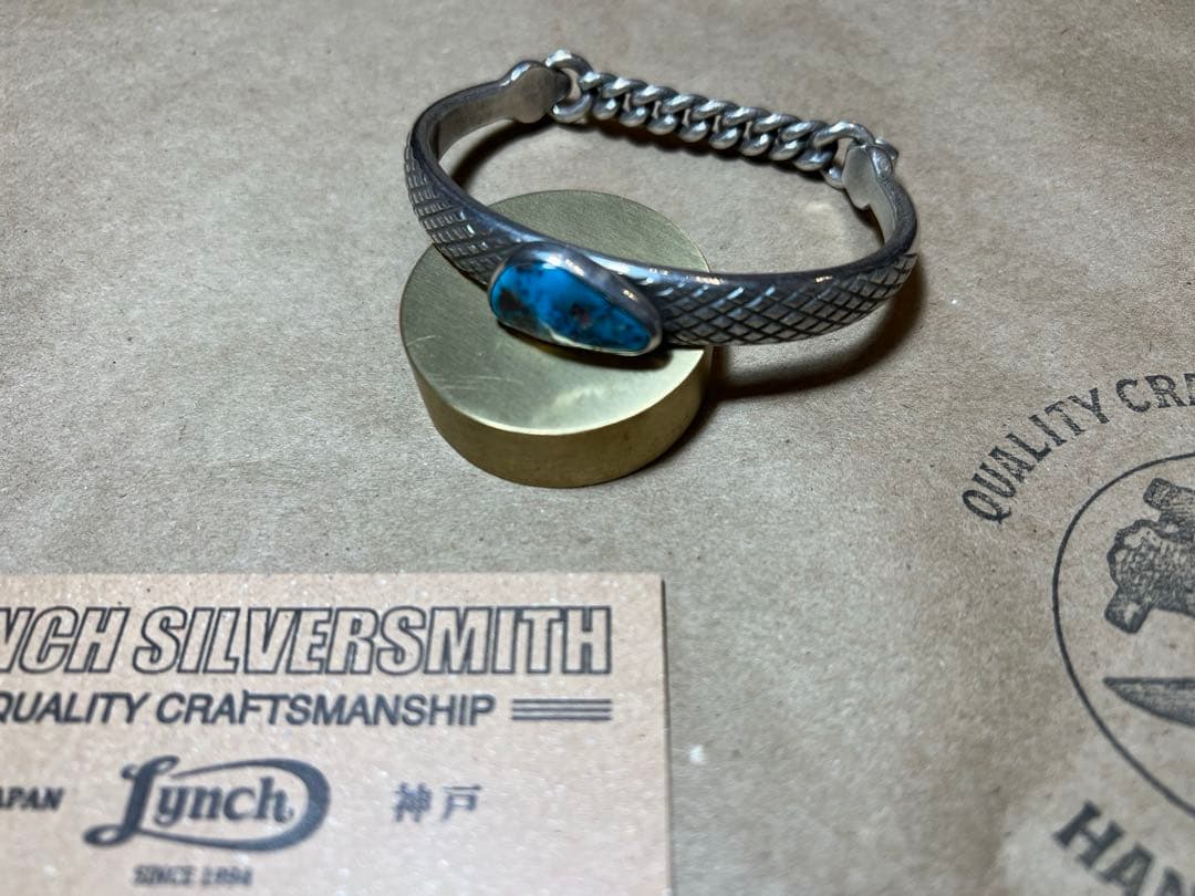 LYNCH SILVERSMITH“TURQUOISE SCALE CUFFS”