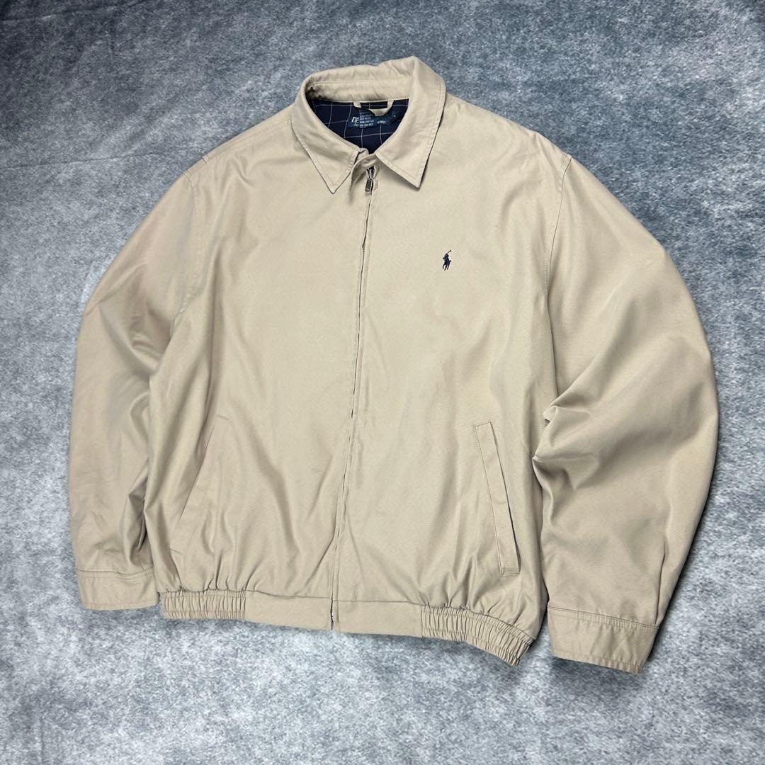 90s/ラルフローレン/スイングトップ/ベージュ/メンズ/L/