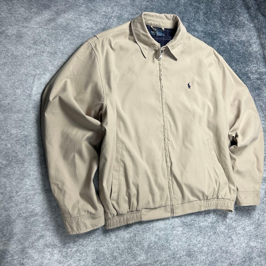 90s/ラルフローレン/スイングトップ/ベージュ/メンズ/L/