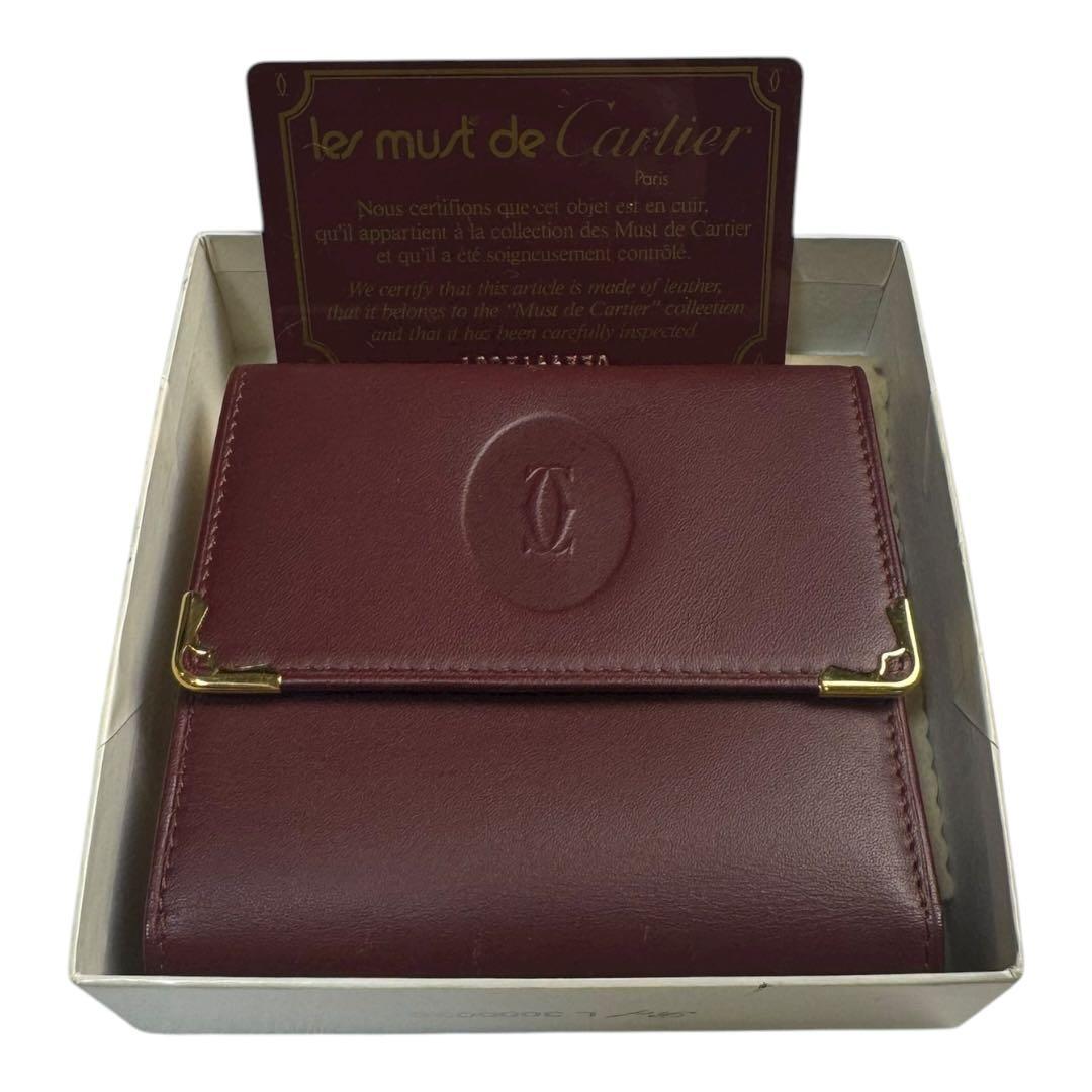 【Cartier】カルティエ カルチェ マストライン ミニ財布 がま口