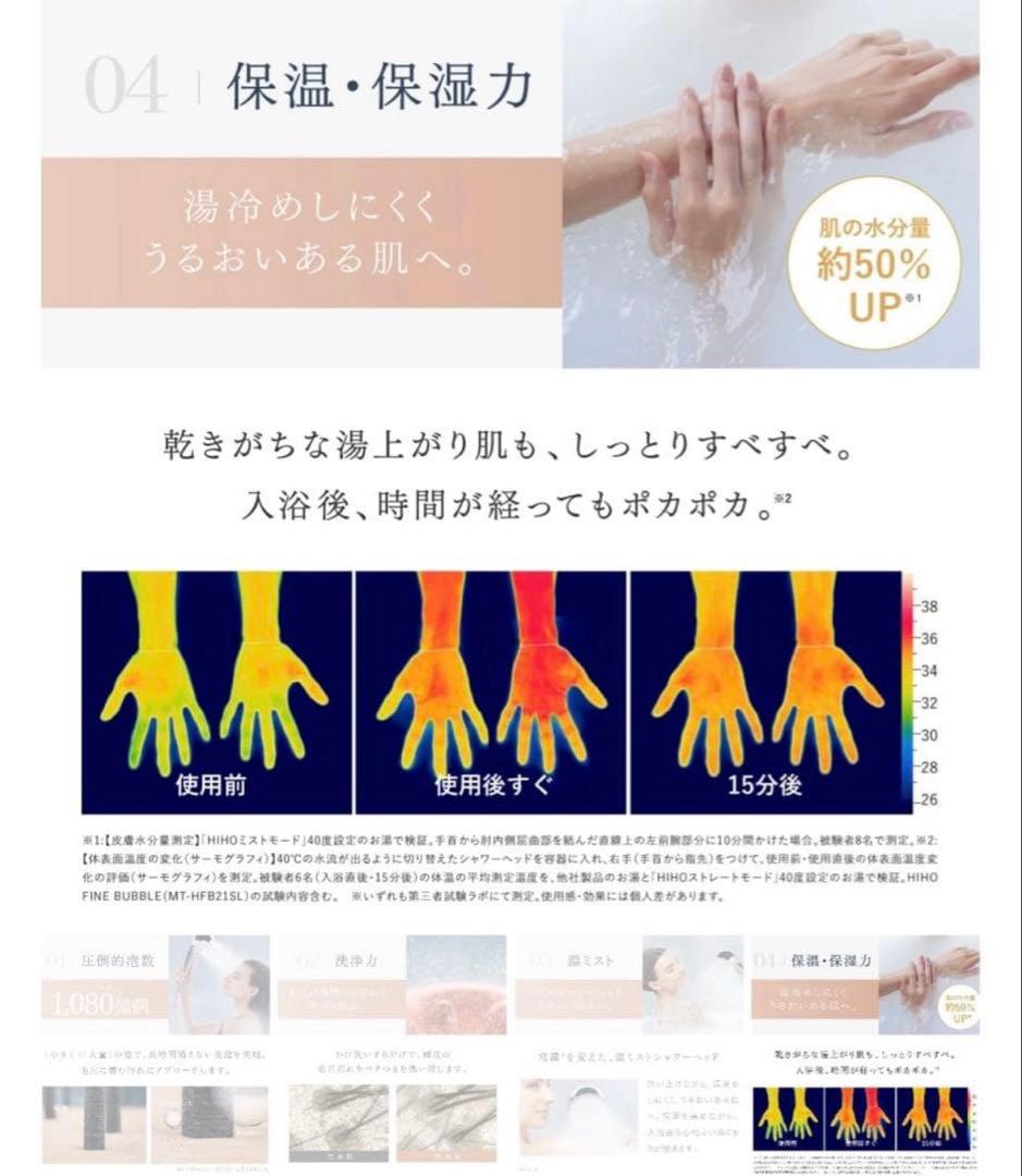 ❤︎MYTREX❤︎シャワーヘッド　ヒホウファインバブル　プラス