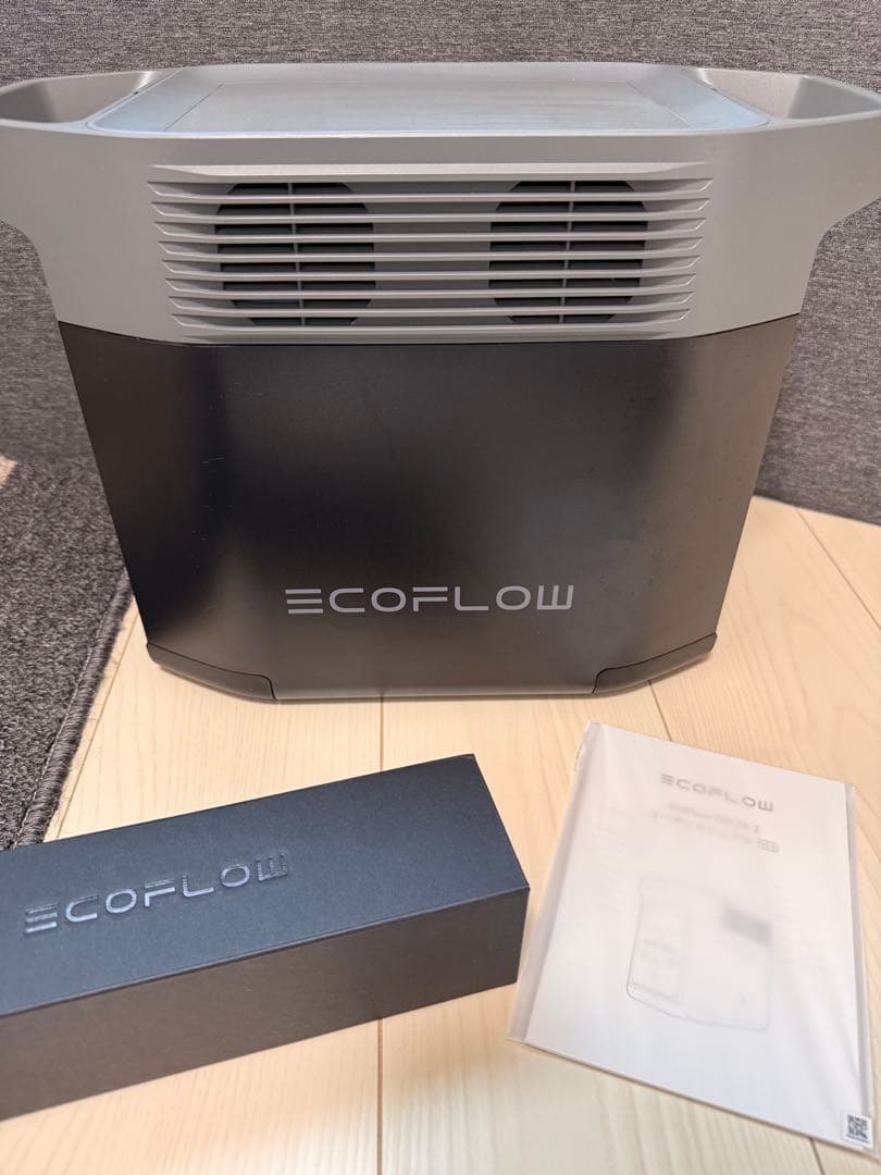 新品 EcoFlow DELTA 2 / 中古ソーラーパネル付き　セット