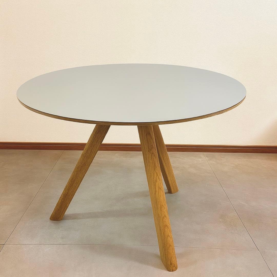 【お値下げ中】HAY ラウンドテーブル グレー 90 / 組み立て不要