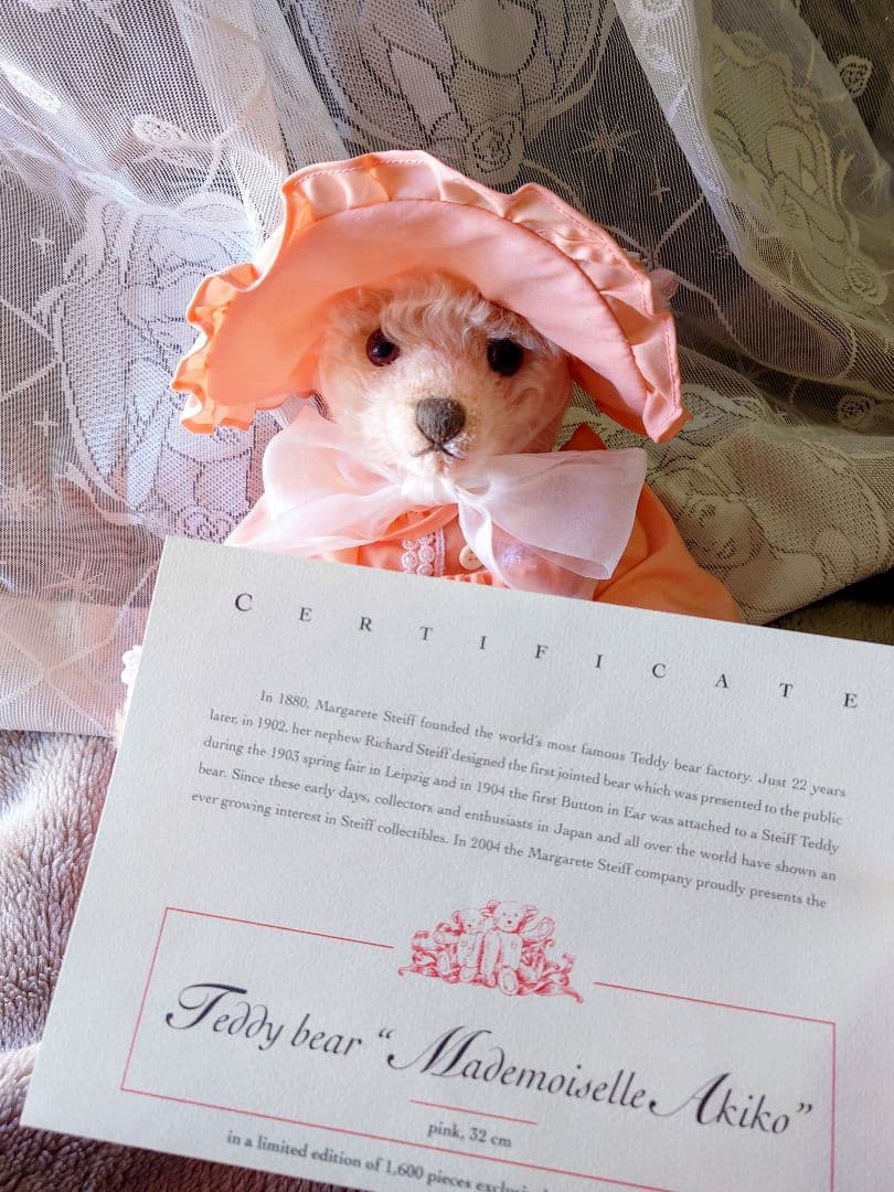 ❤シュタイフ　マドモアゼル　アキコ　テディベア❤